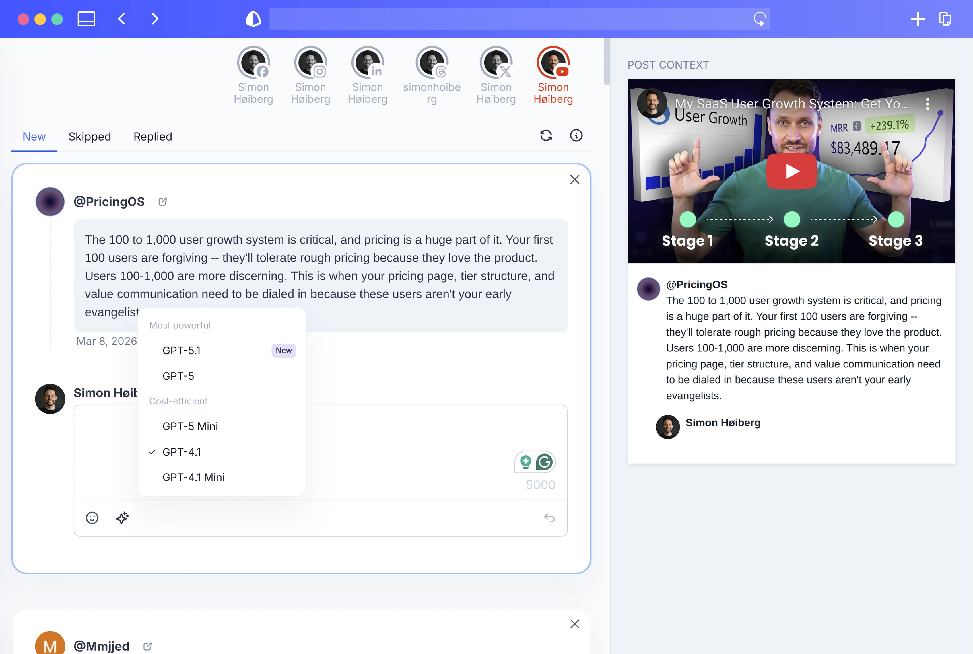 FeedHive social inbox interface preview