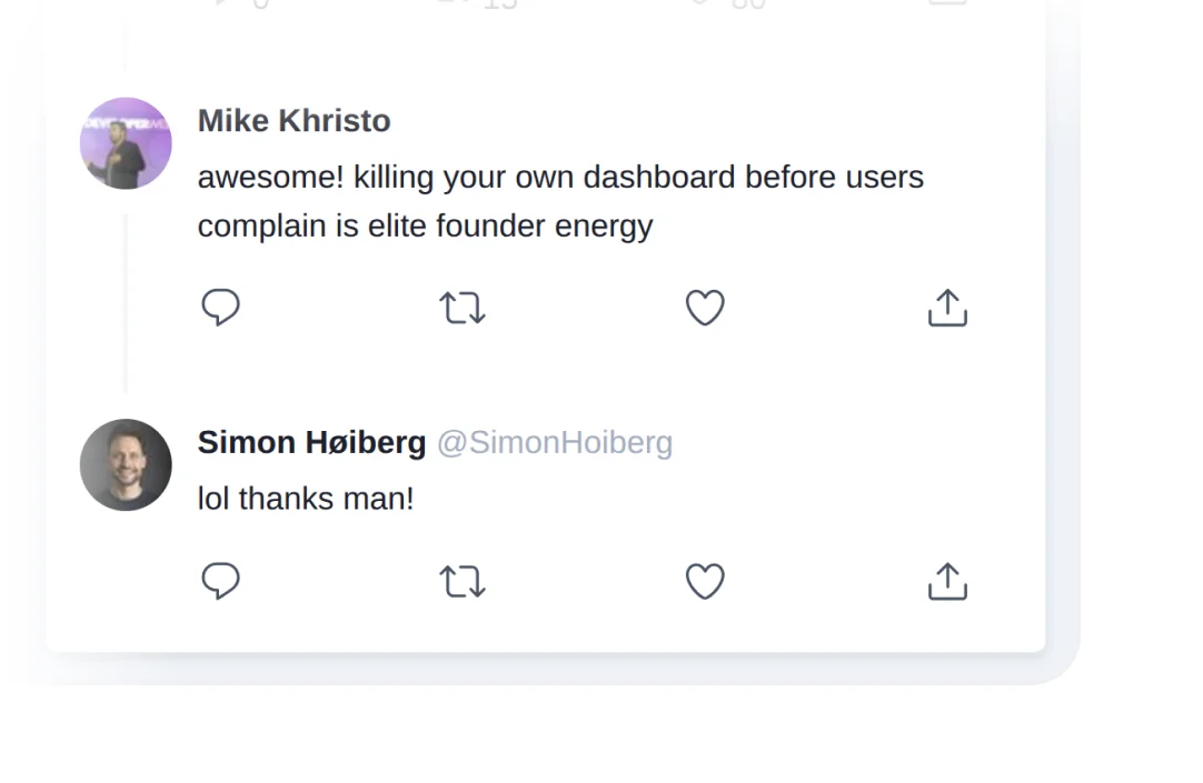 FeedHive threaded conversation view in the social inbox