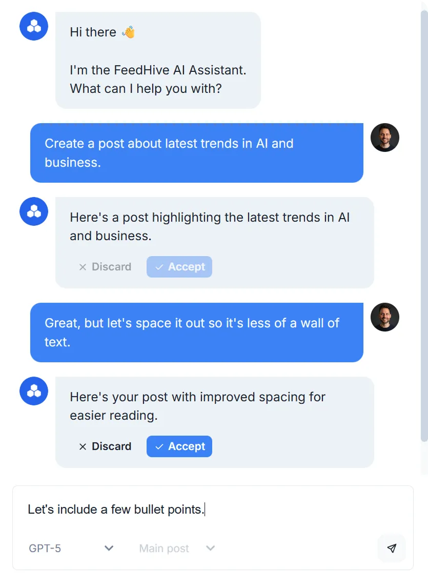 AI Writing Assistant Chat